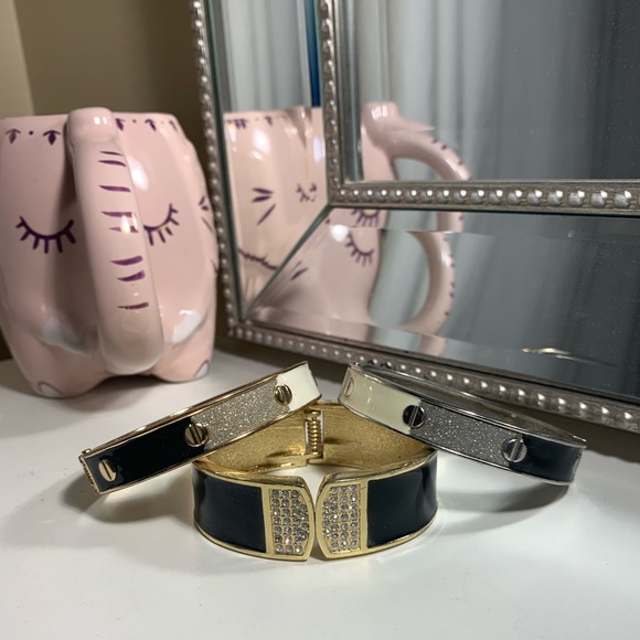 Jewelry - Gold, Silver, and White Bracelets